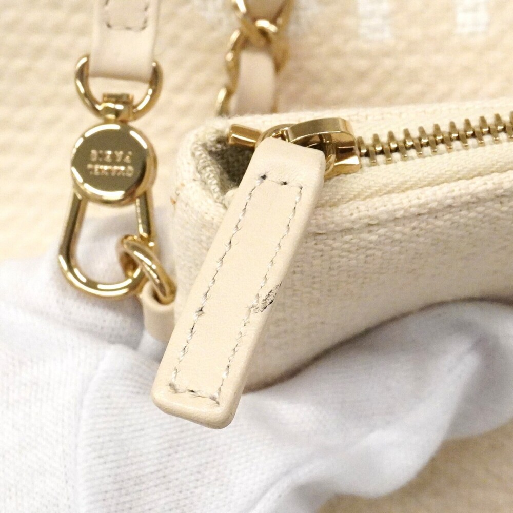 Chanel Deauville Canvas Handbag, White/Champagne, 2-way bag for women, P2877717 - Picture 10 of 14